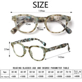 KERECSEN 4 Pack Oval Demi Reading Glasses Unisex 141-7 - kerecsen